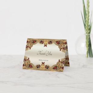 Gulden Flowers Red Gemstone - tackkort