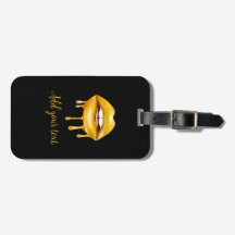 Gulden läppar snyggt mönster