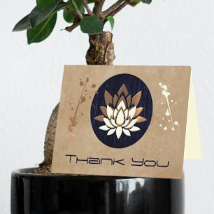 Gulden Lotus Flower Zen - tackkort