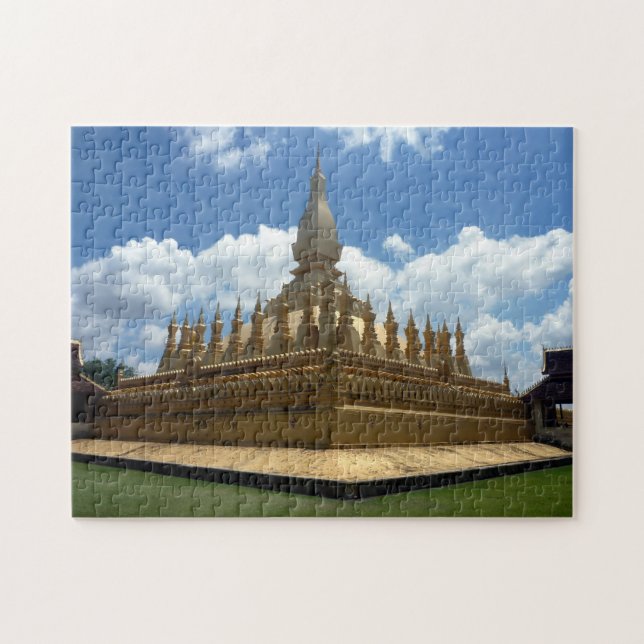 Gulden stupa laos pussel (Horisontell)
