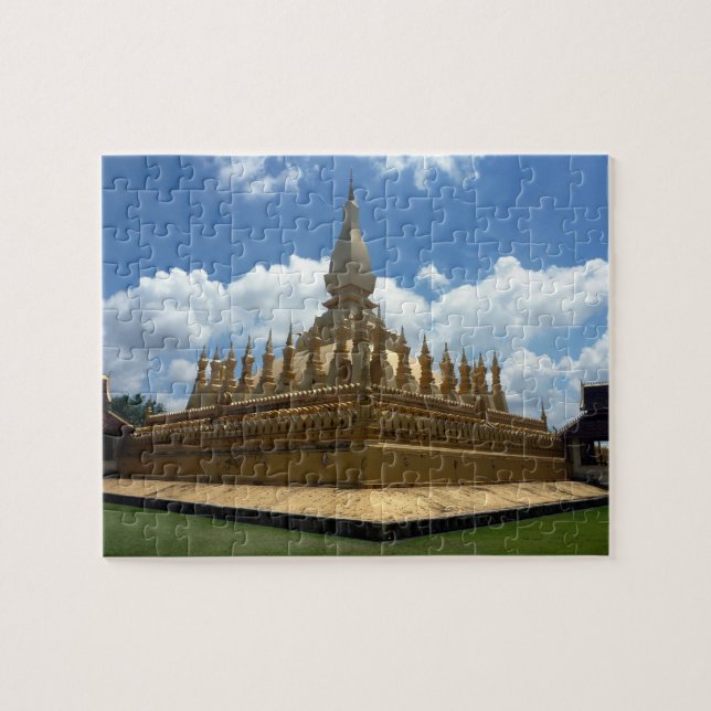 Gulden stupa laos pussel (Horisontell)