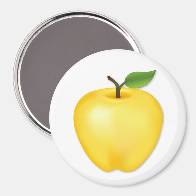 Guldendelicious äpple magnet (Front/Back)