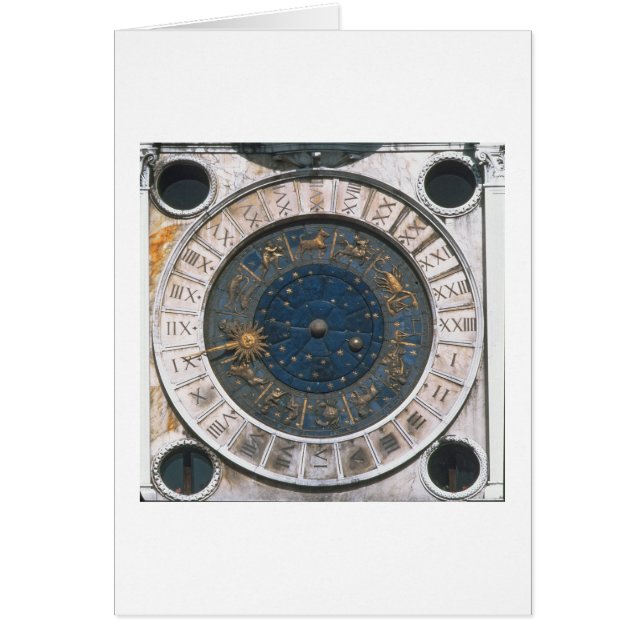 Guldet och emaljen tar tid på ansikte, designen hälsningskort (Framsidan)