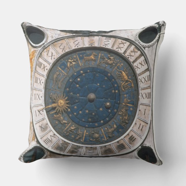 Guldet och emaljen tar tid på ansikte, designen kudde (Framsida)