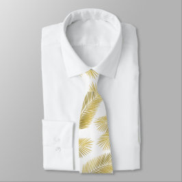 Guldfabel Handflatan Löv Mönster Slips