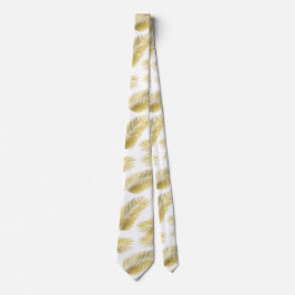 Guldfabel Handflatan Löv Mönster Slips