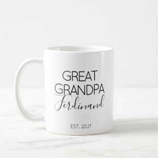 Guldfarfar Namn Graviditet Meddelande Present Kaffemugg