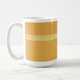 Guldfärgad Zebradräkttryck Kaffemugg