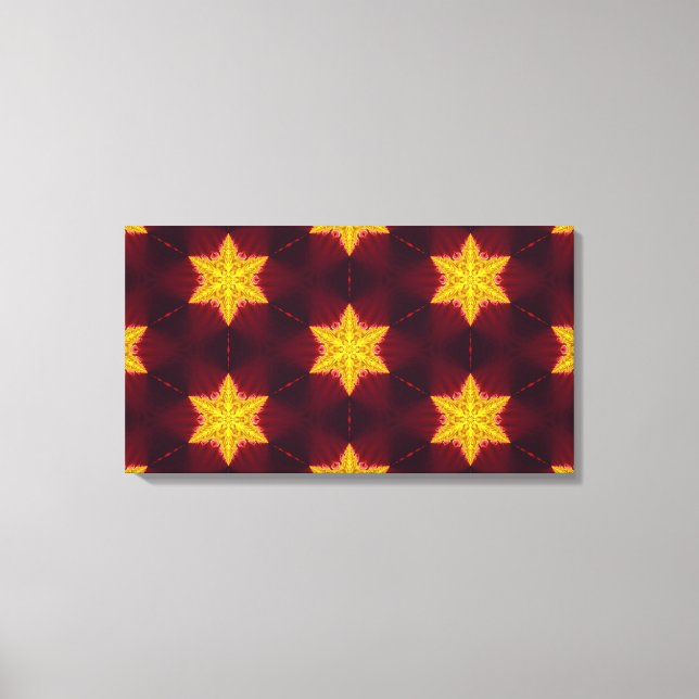 Guldfärgade stjärnor Canvas (Framsida)