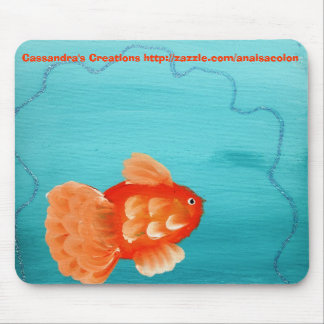 GULDFISK EN SIMMA MOUSEPAD MUSMATTA