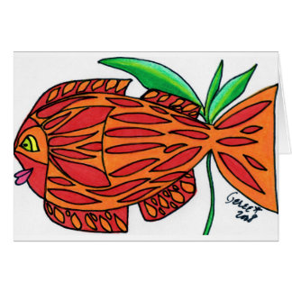 Guldfisk Hälsningskort