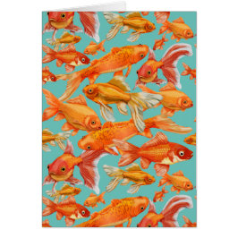 Guldfisk Hälsningskort