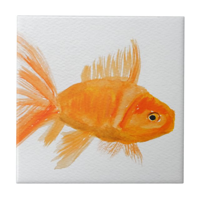 Guldfisk Kakelplatta (Framsidan)
