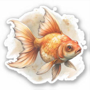 Guldfisk Klistermärken