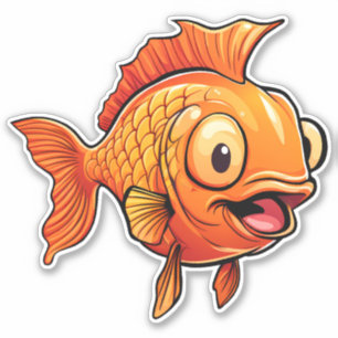 Guldfisk Klistermärken