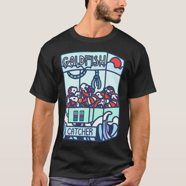 Guldfisk Koi Klomaskin T Shirt (Framsida)