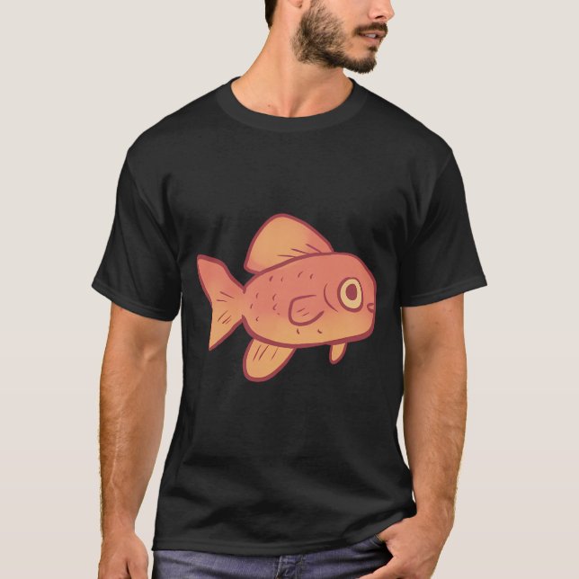 Guldfisk konst t shirt (Framsida)