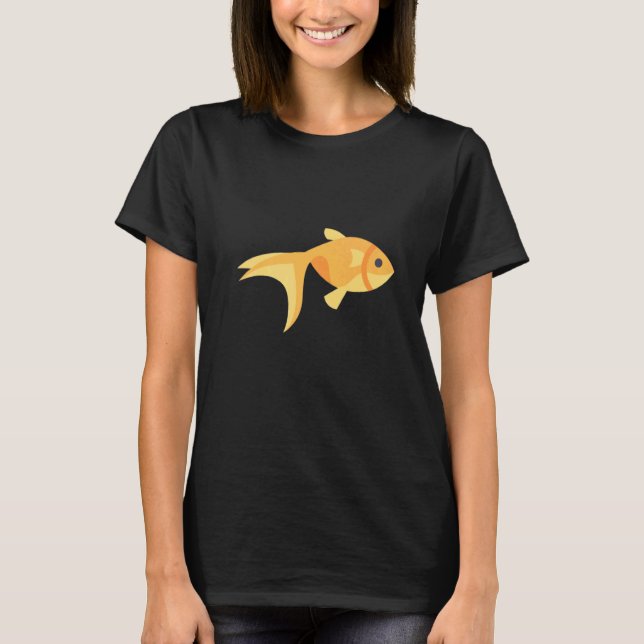 Guldfisk  Konstnärlig Fisk Koi Karpfisk  2 T Shirt (Framsida)
