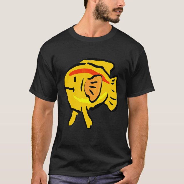 Guldfisk Konstnärlig Fisk Koi Karpfiskar T Shirt (Framsida)