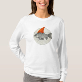 Guldfisk med hajfena t shirt