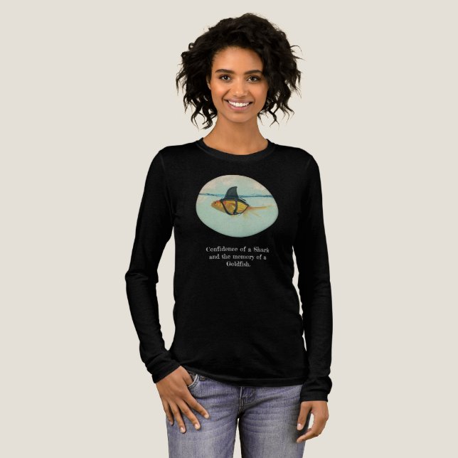 Guldfisk med hajfena t shirt (Hel framsida)