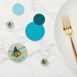 Guldfisk med hajfettkonfetti