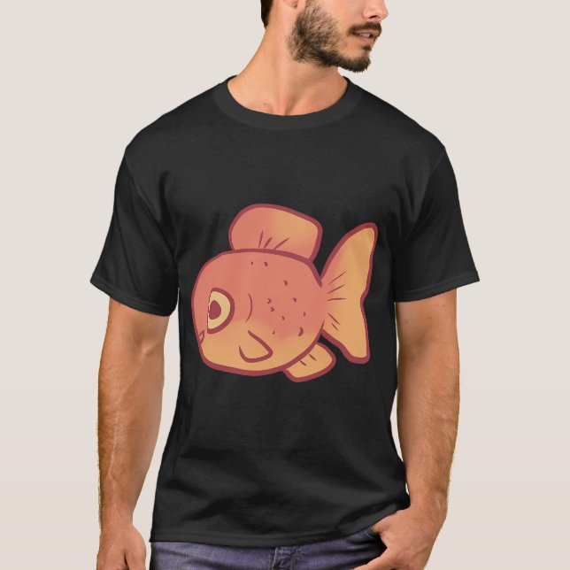 Guldfisk teckning t shirt (Framsida)