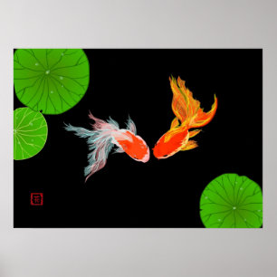 Guldfiskaffisch Poster