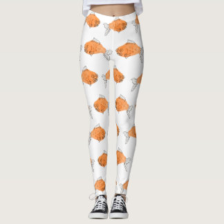 Guldfiskdamasker Leggings