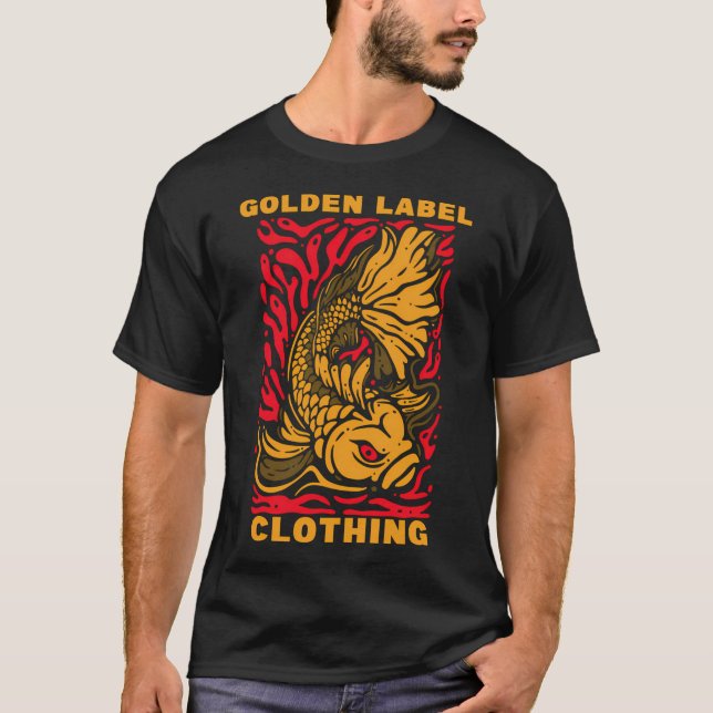 Guldfiskdesign T Shirt (Framsida)