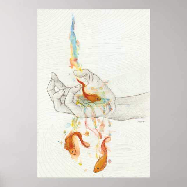 Guldfiskens flykt poster (Framsidan)