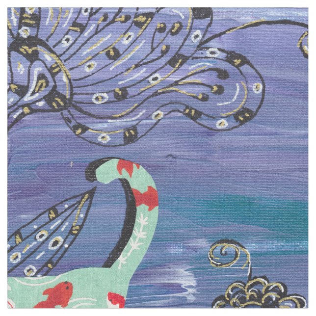 Guldfiskkatter Tyg (Närbild)