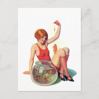 Guldfiskklassikerillustrationen Vykort