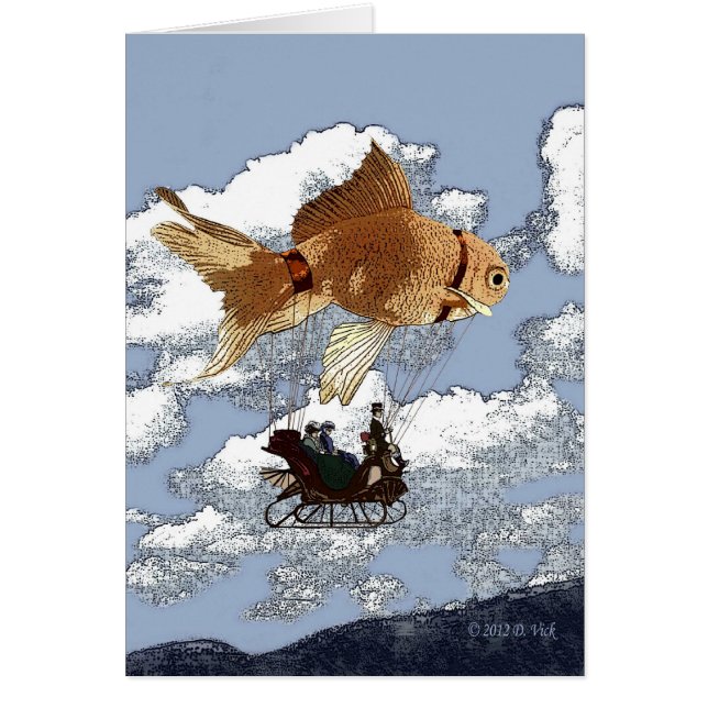 Guldfiskkort Hälsningskort (Framsidan)