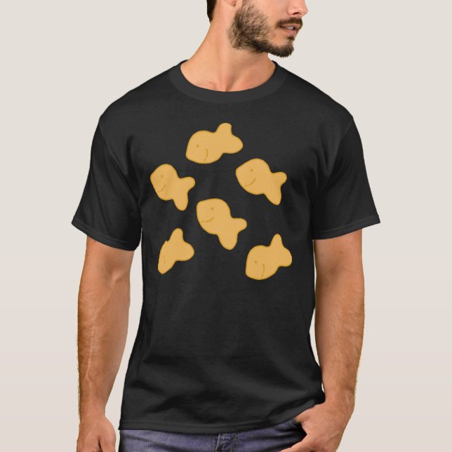 Guldfiskkrackare Sticker T Shirt (Framsida)