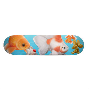 Guldfiskskateboarden Old School Skateboard Bräda 18 Cm