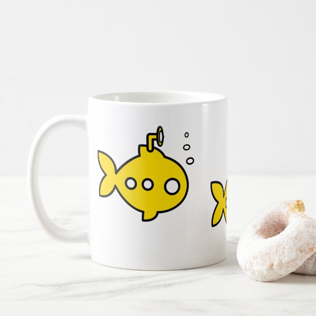 Guldfiskubåt Kaffemugg (Med munk)
