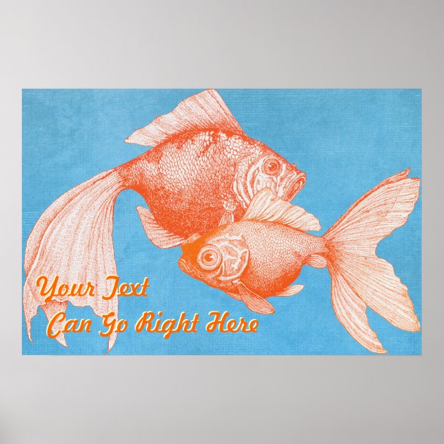 Guldfiskutskrift Poster (Framsidan)