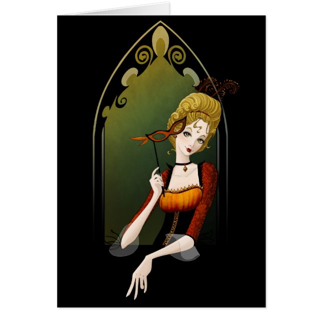 Guldfjädrar, svart snöre - kort (Framsidan)