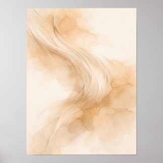 Guldflöde Abstrakt Väggkonst Poster – Elegant Mode