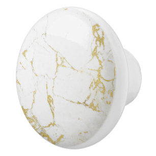 Guldfolie marble agate abstrakt modern guld cerami knopp