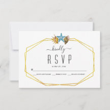 Guldfolie polygon och strandbröllop på strand OSA