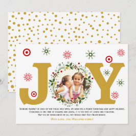 Guldglädje, julblomsterkransfoto julkort