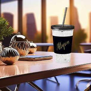 Guldglamour personlig take away mugg