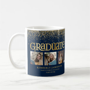 Guldglitter 3 Foto Examen Kaffemugg