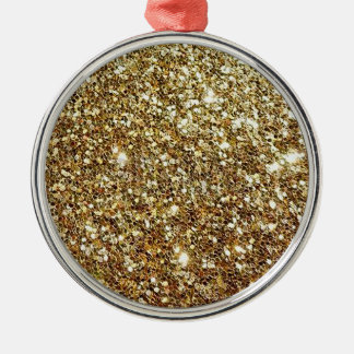 Guldglitter att anpassa julgransprydnad metall