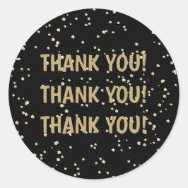 Guldglitter för bröllopsjubileum runt klistermärke