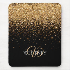 Guldglitter Glans Elegant Lyxstruktur Musmatta