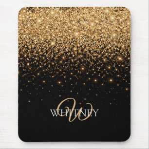 Guldglitter Glans Elegant Lyxstruktur Musmatta