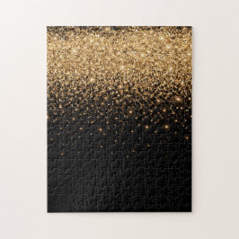 Guldglitter Glans Elegant Lyxstruktur Pussel